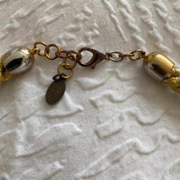 HANDMADE CORDED INFINITY CELTIC KNOT NECKLACE - GOLD - Picture 3 of 3